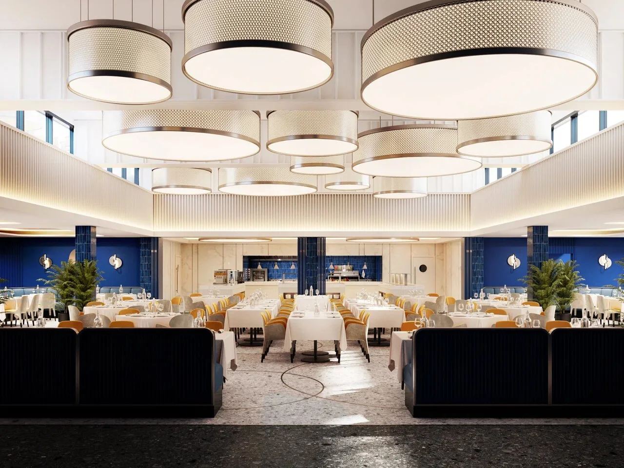 Интерьер ресторана all inclusive Волна Резиденс
